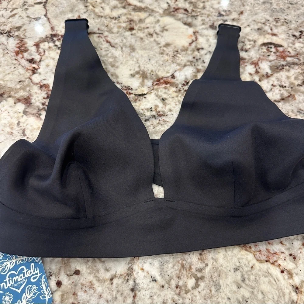 Free people Erin scuba bralette black Sports bra cropped lingerie intimate
